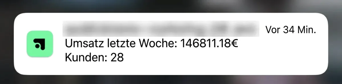 Umsatz letzte Woche: 146.811,18 €