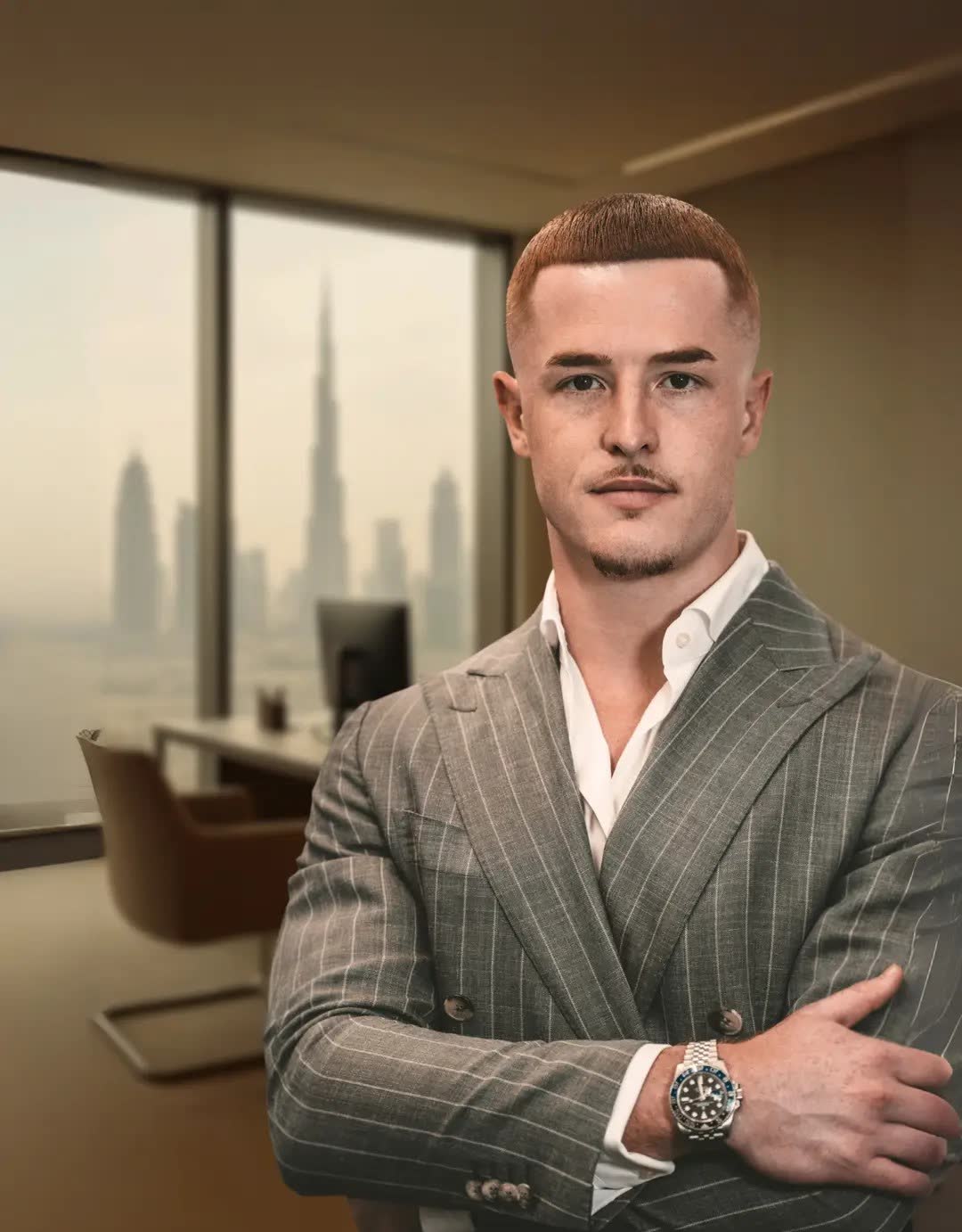 Max in Dubai im Büro